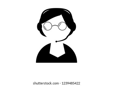 administrative assistant icon. 