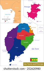 Administrative division of the Democratic Republic of Sao Tome and Principe