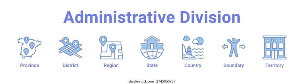 -Administrative Division icon banner and collection