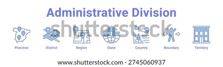 -Administrative Division icon banner and collection