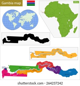 Administrative division of the Republic of the Gambia