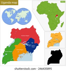 Administrative division of the Republic of Uganda