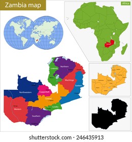 División Administrativa de la República de Zambia