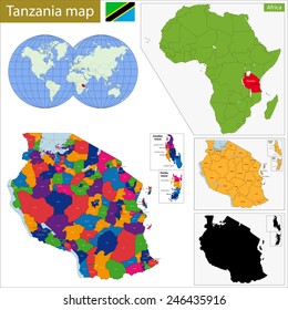 Administrative division of the United Republic of Tanzania