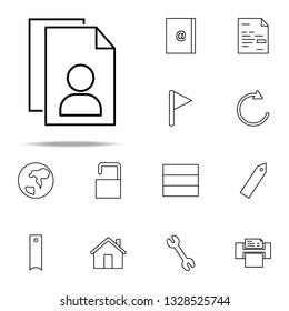 administrative documents icon. Web icons universal set for web and mobile