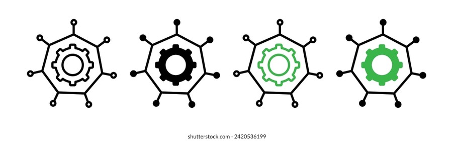 Administrative Expertise Line Icon. Proficiency in Management Professional Advancement icon in black and white color.