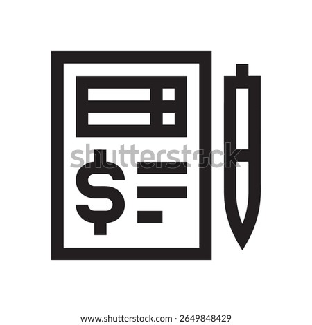 Administrative file icon on white background