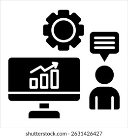 Administrative Icon. Simple Vector Glyph Illustration