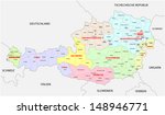 administrative map of Austria