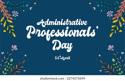 Administrative Professional Day Vector Template, perfect for office, company, school, social media, advertising, printing and more