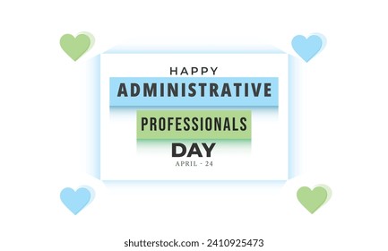 Administrative Professionals Day. background, banner, card, poster, template. Vector illustration.