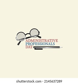 administrative professionals day concept. illustration vector
