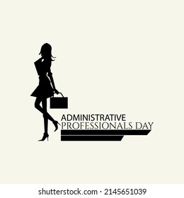 administrative professionals day concept. illustration vector