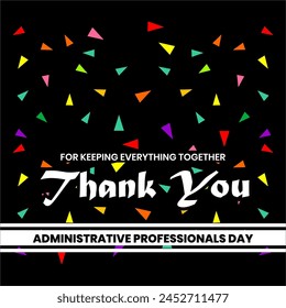 Día de los Profesionales Administrativos. Feliz Día del Administrador. Concepto de Festiva 