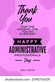 Administrative Professionals Day Holiday concept