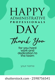 Administrative Professionals Day Holiday concept