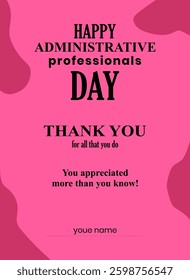 Administrative Professionals Day Holiday concept