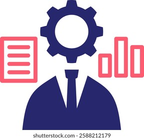 Administrator Icon Fill Vector Illustration