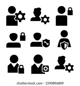 administrator icon isolated sign symbol vector illustration - Collection of high quality black style vector icons
