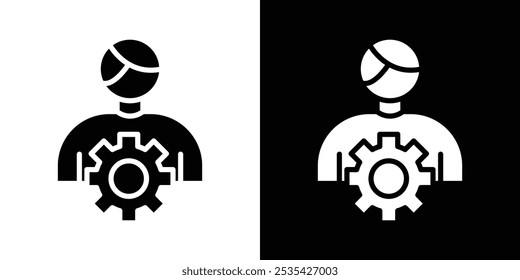 Administrator icon linear logo isolated