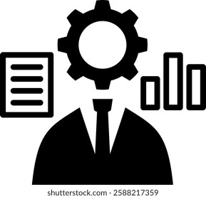 Administrator Icon Mixed Vector Illustration