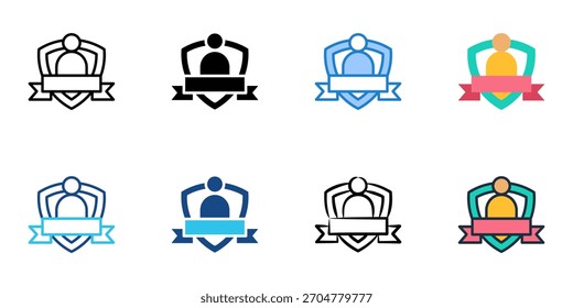 Administrator icon set multiple style collection 
