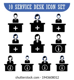 administrator icon set vector design