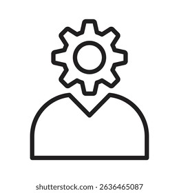 Administrator icon Thin line illustration