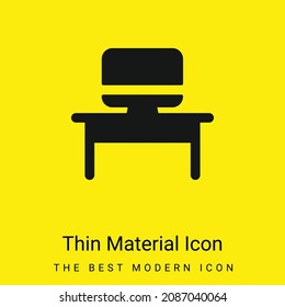 Administrator minimal bright yellow material icon