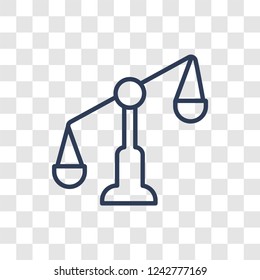 adminstrative law icon. Trendy linear adminstrative law logo concept on transparent background from law and justice collection