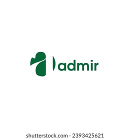 Admir  logo business logo template design a icon 
