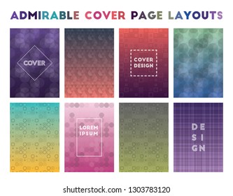 Admirable Cover Page Layouts Alluring Geometric Stock Vector (Royalty ...