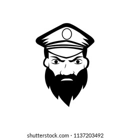 admiral - captain icon vector
