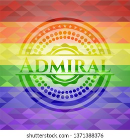 Admiral lgbt colors emblem 