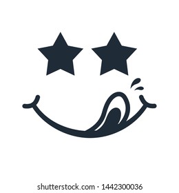 Admiration in food , vector icon on white background.