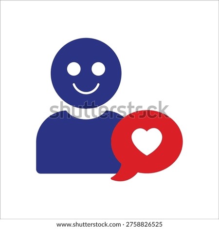 admiration icons simple colored vector