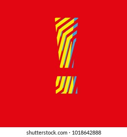admiration symbol texture zebra effect of yellow and blue colors with red background editable vector