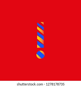admiration symbol with volumetric effect decoration for children's party