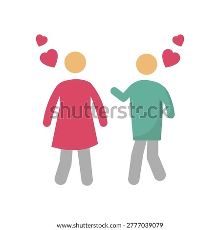 Admiring Glance Vector icon which can easily modify or edit
