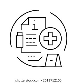 admissible evidence crime line icon vector. admissible evidence crime sign. isolated contour symbol black illustration