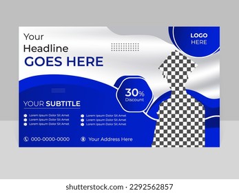 admission banner template design with abstract shapes and paper effect background