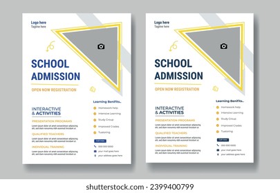 Admission Flyer Design Template 2024