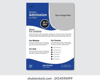 Zulassungsflyer Design, Vektorgrafik