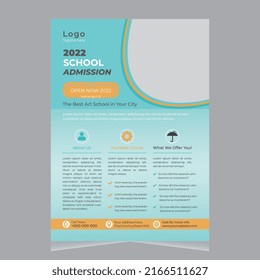 Admission flyer template design pro
