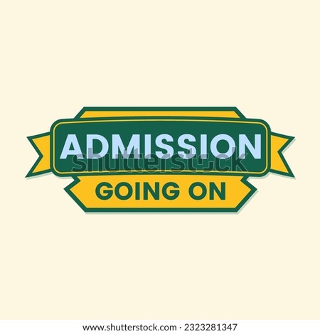 admission going on educational banner