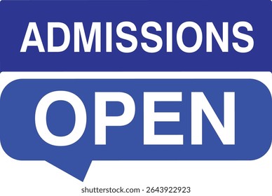 Admission open banner abstract school college coaching social media enroll now university registration