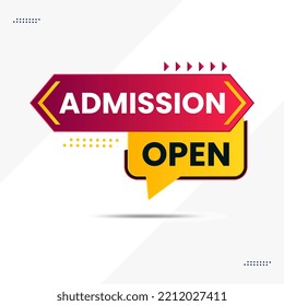 admission open banner for social media post template 