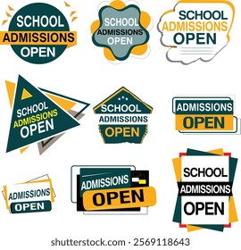 admission open banner social media post template school college university	
