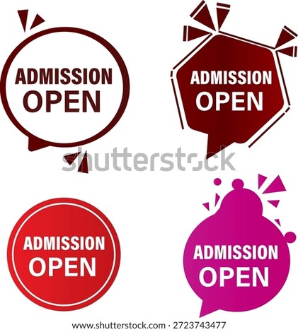  Admission open Flat icon set, design, green, black, Vector icons website illustration, Admission Open Tag Vector Image Transparent,
