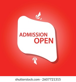 admission open icon template background illustration vector design.